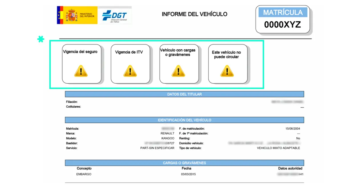 Everything DGT vehicle reports reveal about your car
